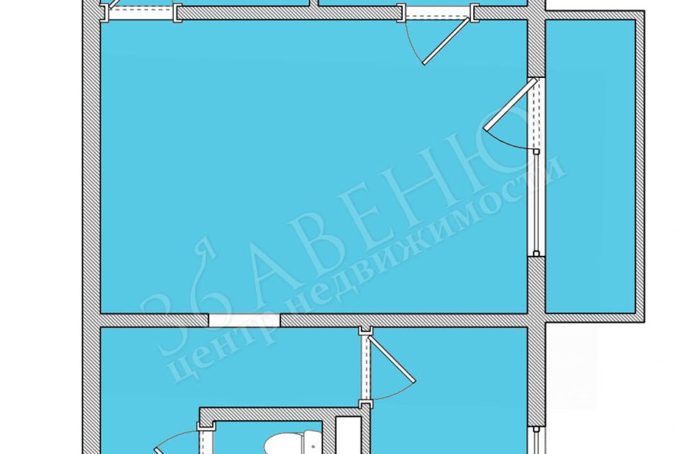 Продаётся 3-комнатная квартира, 44.9 м²