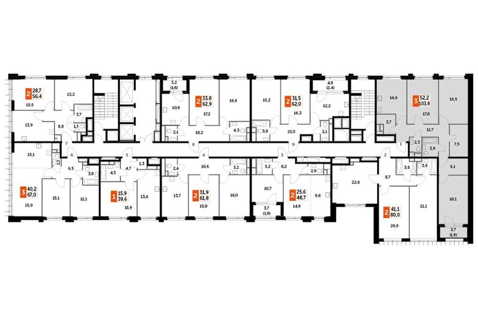Продаётся 3-комнатная квартира, 103.2 м²