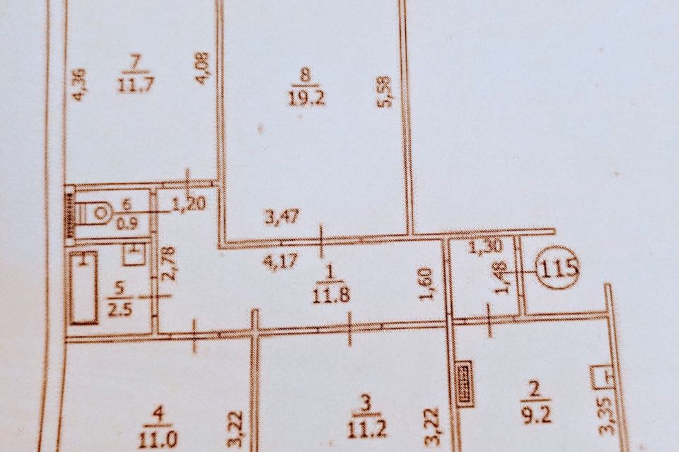 Продаётся 4-комнатная квартира, 80 м²