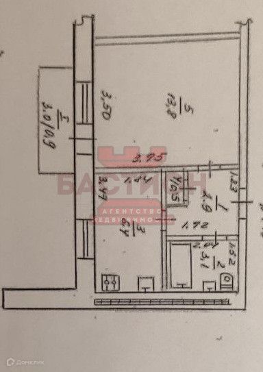 Продаётся 1-комнатная квартира, 27 м²