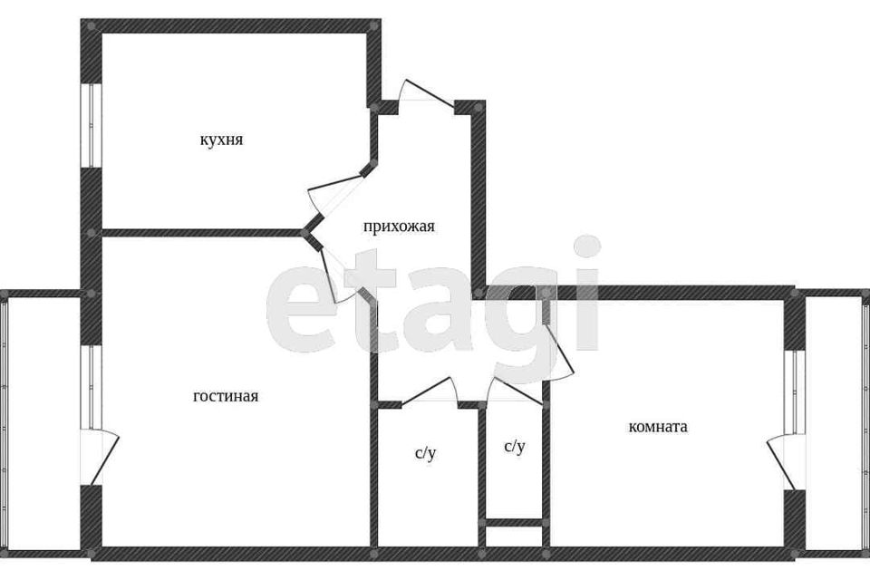 Продаётся 2-комнатная квартира, 69 м²