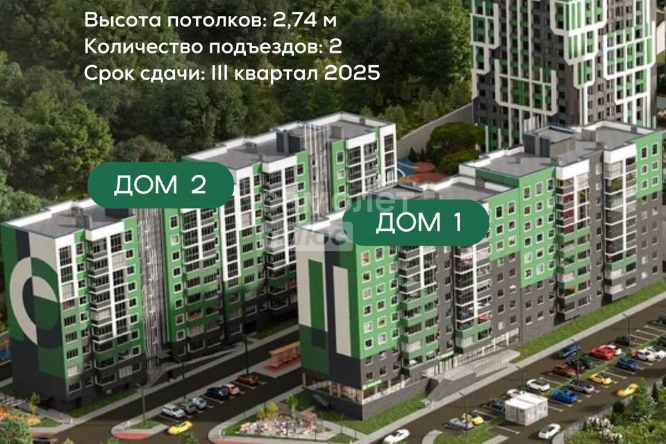 Продаётся 1-комнатная квартира, 37 м²