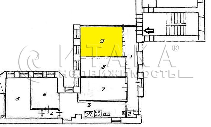 Продаётся комната в 5-комн. квартире, 17.3 м²