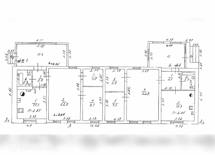 Продаётся 3-комнатная квартира, 53.6 м²