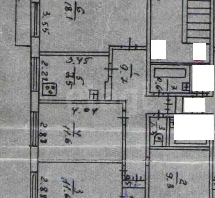 Продаётся 4-комнатная квартира, 74.2 м²