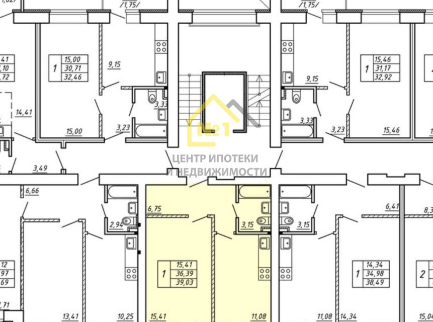 Продаётся 1-комнатная квартира, 37 м²