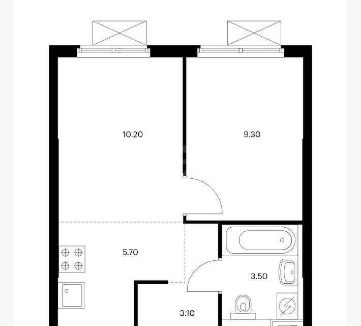 Продаётся 1-комнатная квартира, 31.8 м²