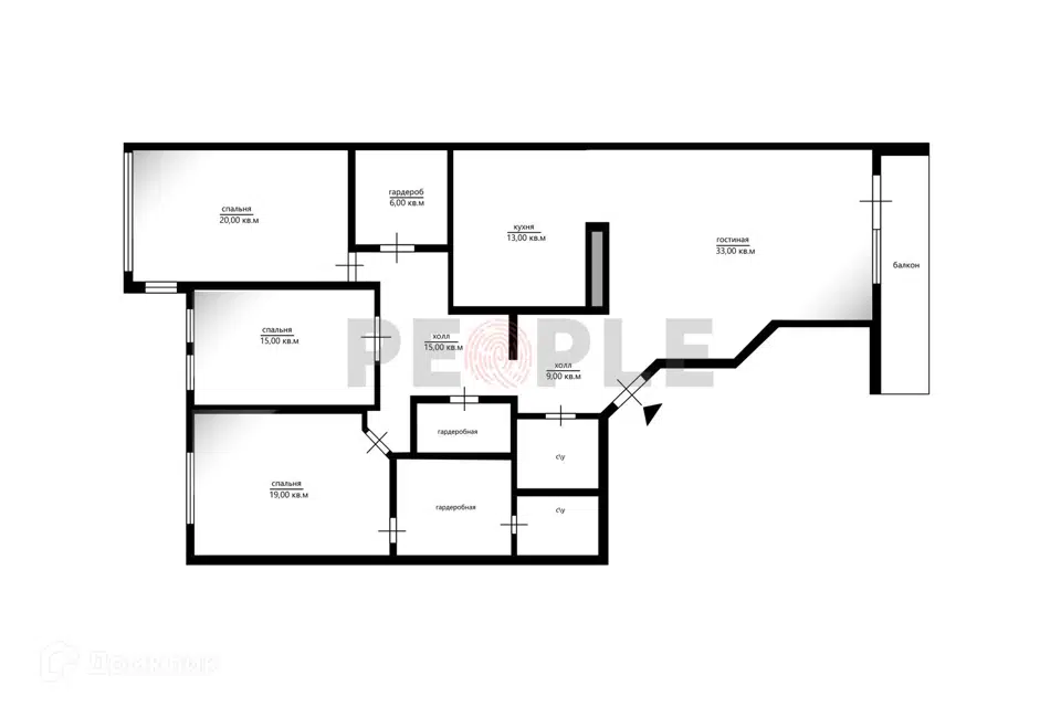 Продаётся 3-комнатная квартира, 147 м²