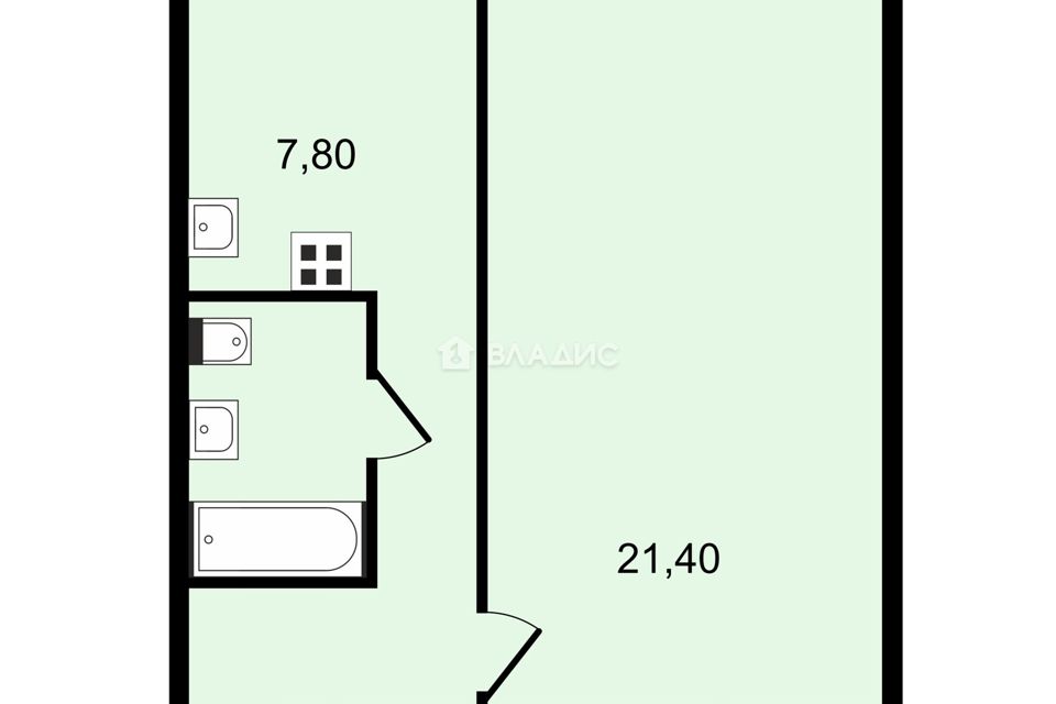 Продаётся комната в 1-комн. квартире, 36.4 м²