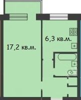 Продаётся 1-комнатная квартира, 31 м²
