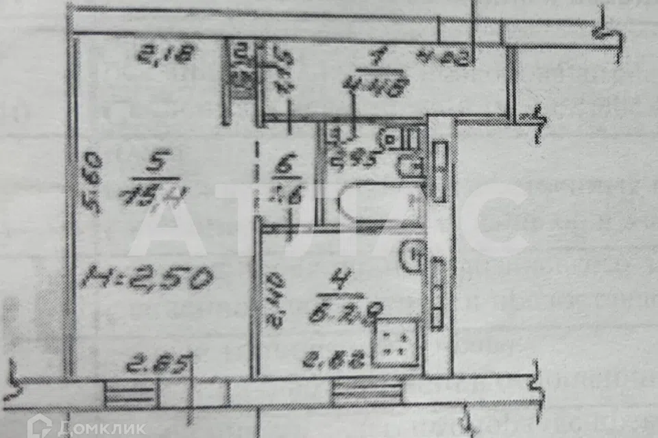 Продаётся 1-комнатная квартира, 31.1 м²