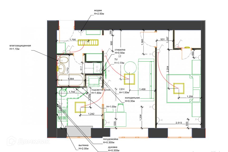 Продаётся 2-комнатная квартира, 43.3 м²
