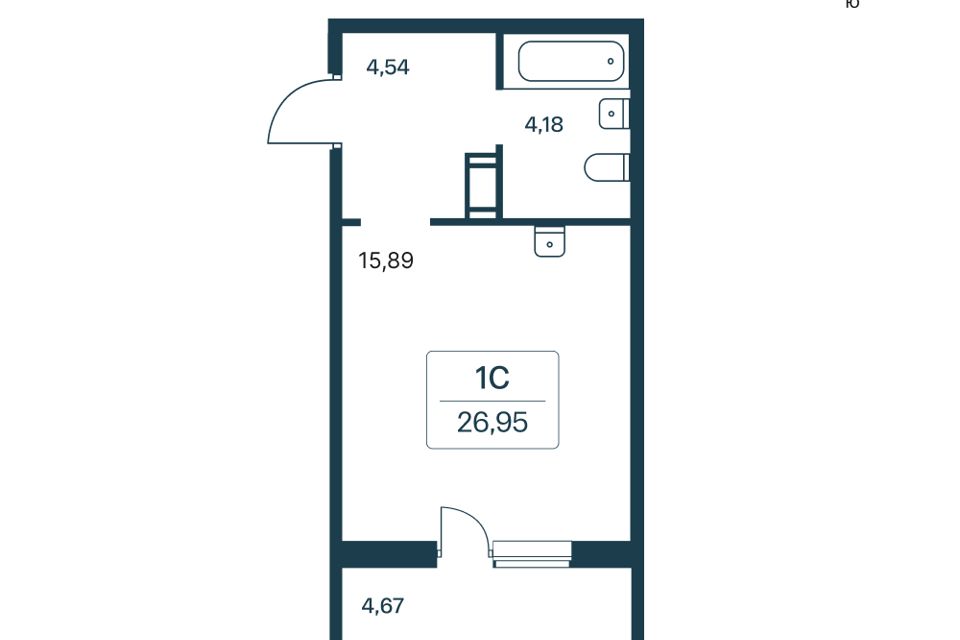 Продаётся студия, 24.2 м²