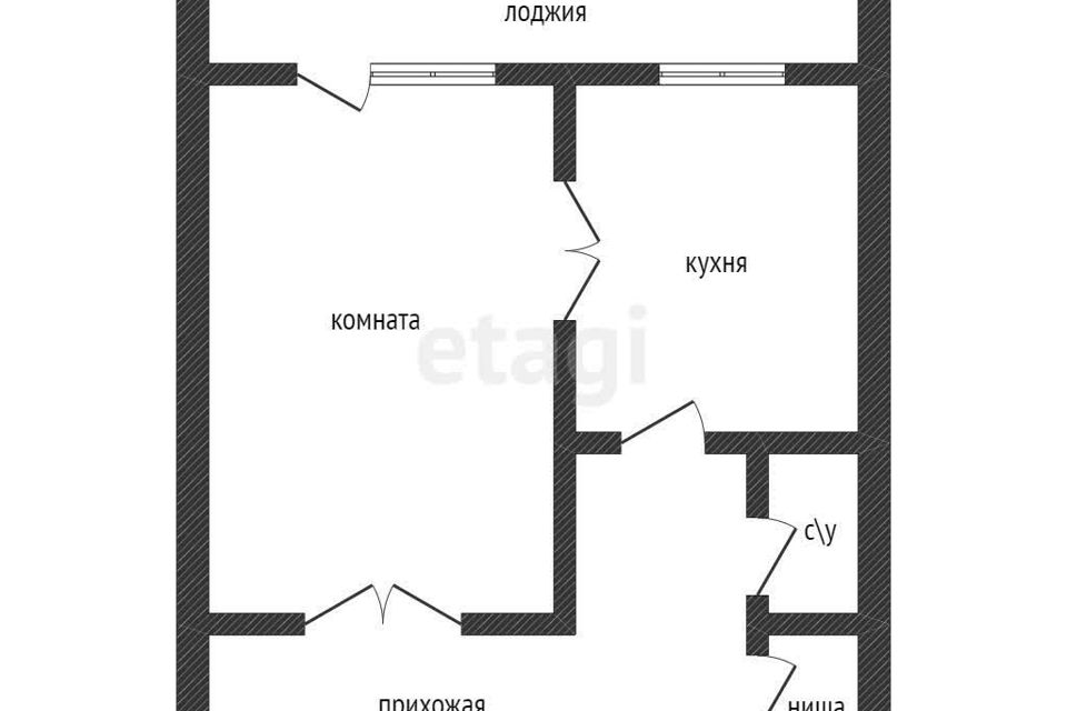 Продаётся 1-комнатная квартира, 35.3 м²