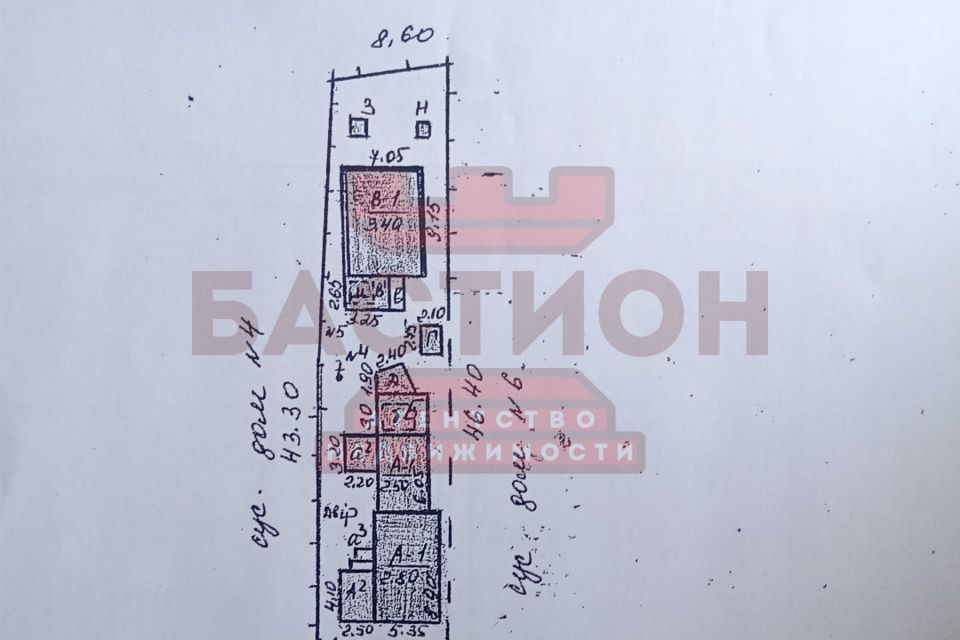 Продаётся 1-этажный дом, 50.8 м²