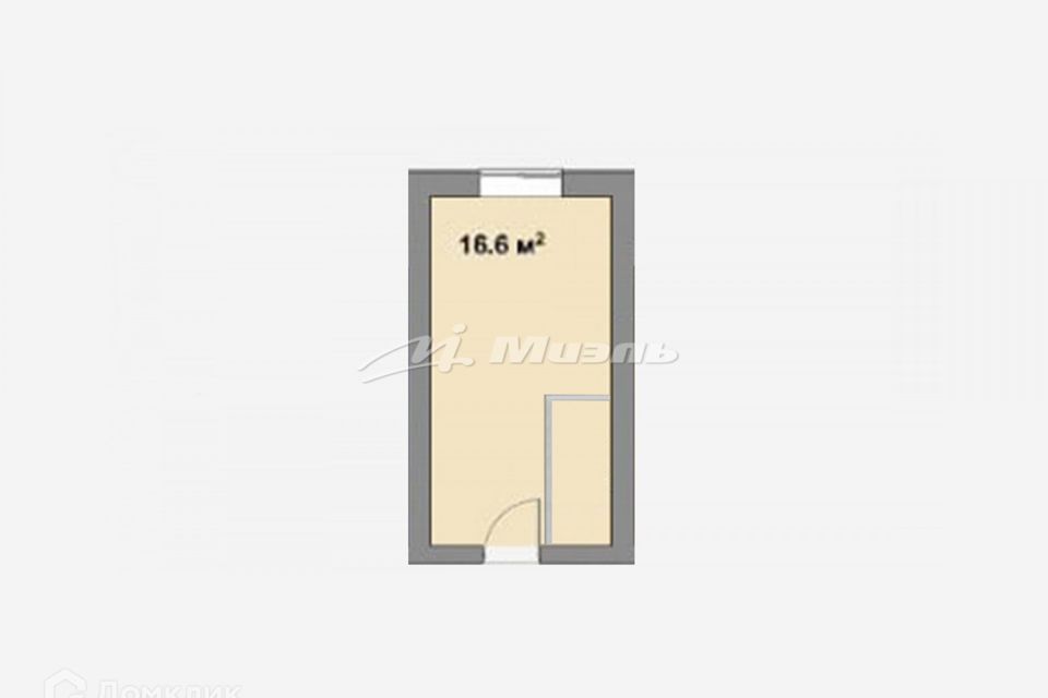 Продаётся студия, 16.6 м²