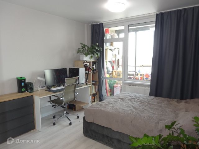 Продаётся 1-комнатная квартира, 51.6 м²