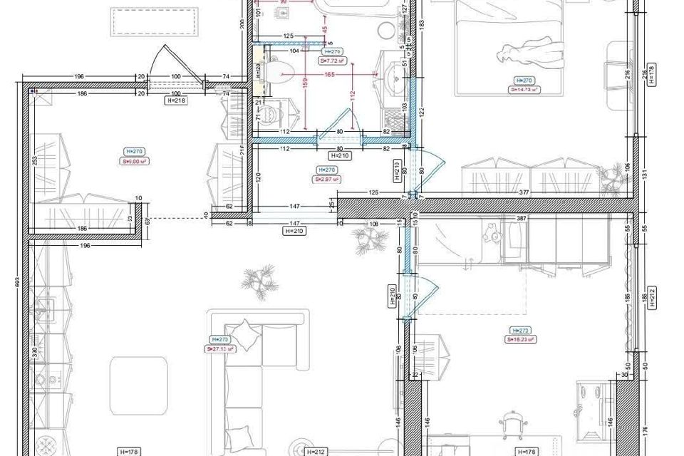 Продаётся 3-комнатная квартира, 76.1 м²