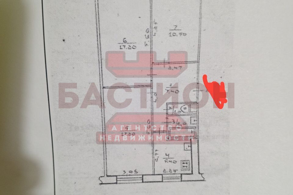 Продаётся 3-комнатная квартира, 67 м²