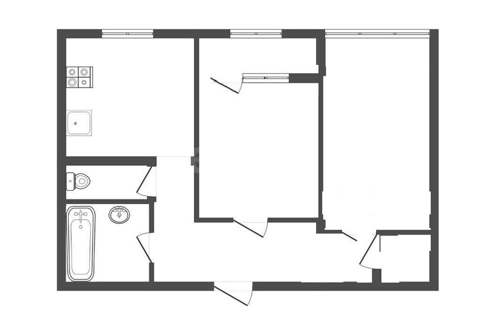 Продаётся 2-комнатная квартира, 50.9 м²