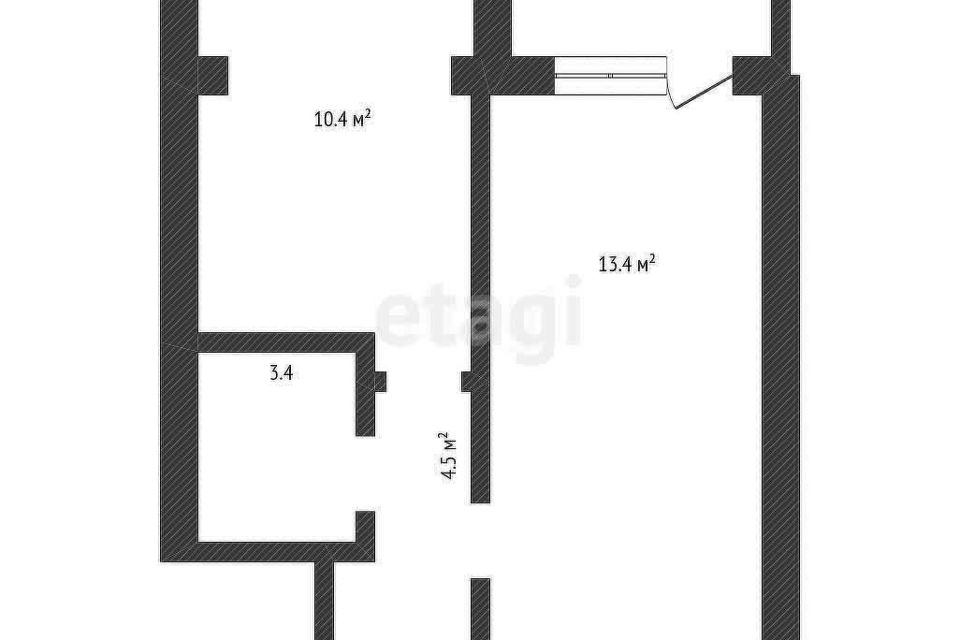Продаётся 1-комнатная квартира, 31.8 м²