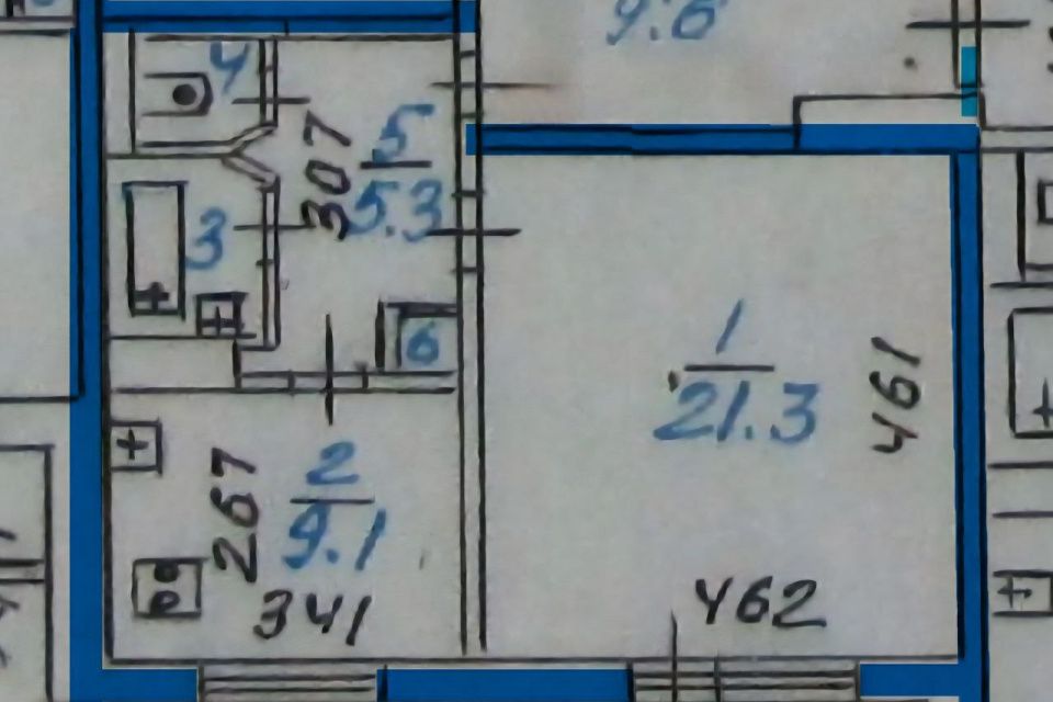 Продаётся 1-комнатная квартира, 39.6 м²