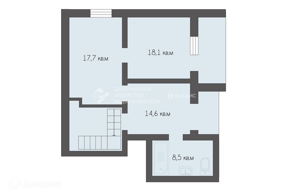 Продаётся 3-комнатная квартира, 127.6 м²