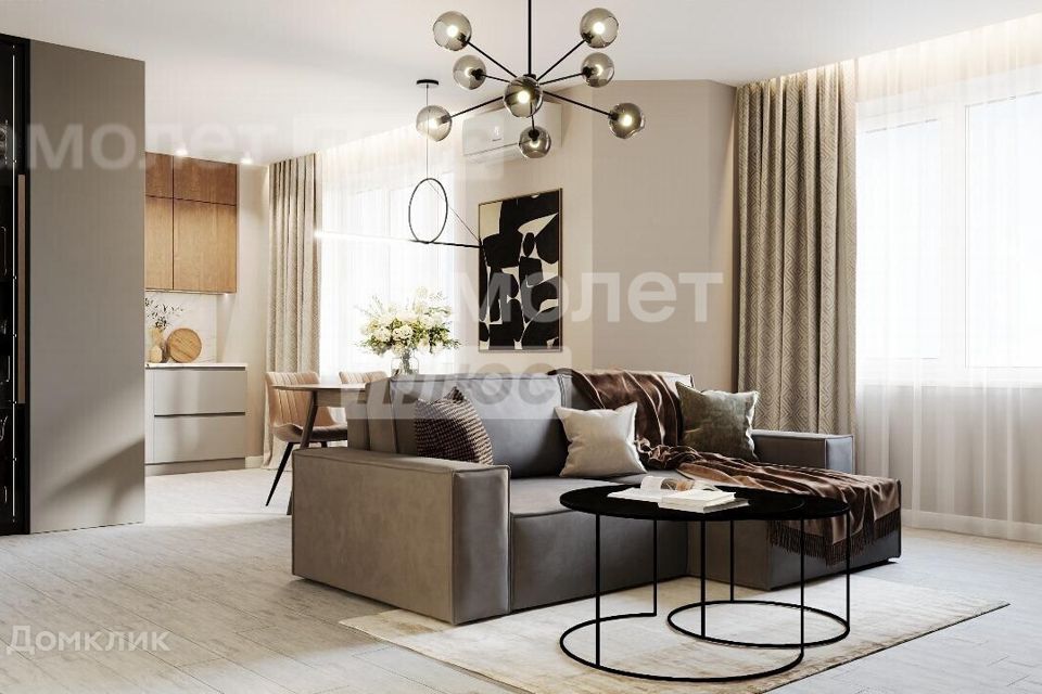 Продаётся 2-комнатная квартира, 92 м²