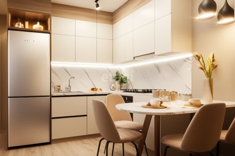 Продаётся 2-комнатная квартира, 55.3 м²