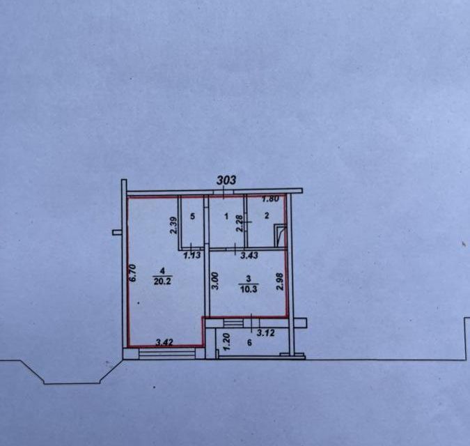 Продаётся 1-комнатная квартира, 39.8 м²