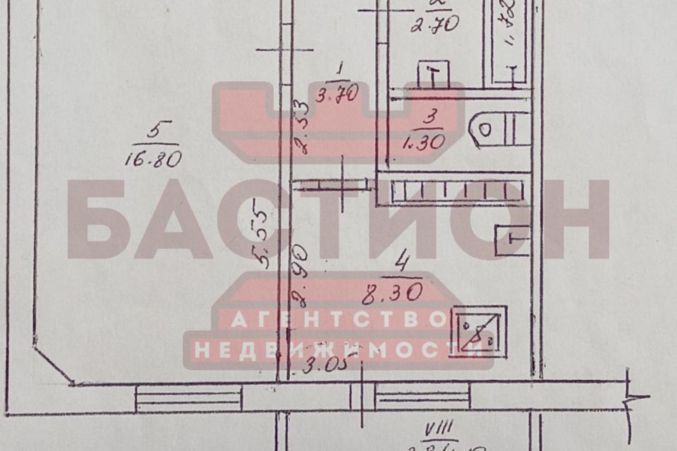 Продаётся 1-комнатная квартира, 34 м²
