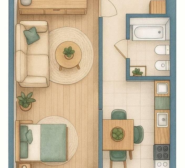 Продаётся 1-комнатная квартира, 33 м²