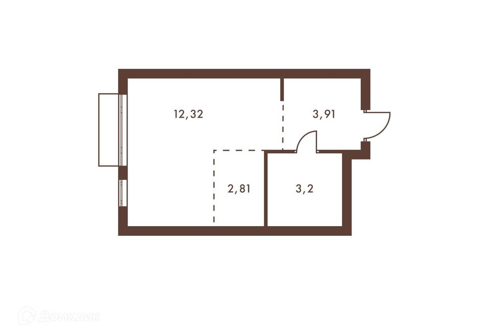 Продаётся студия, 22.24 м²