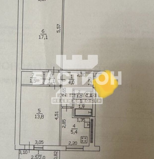 Продаётся 2-комнатная квартира, 48 м²