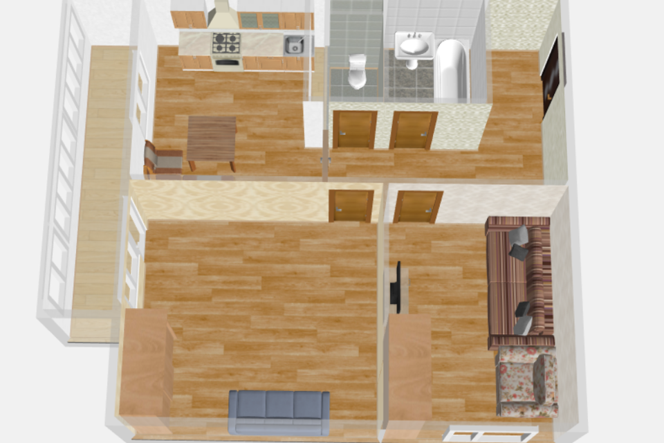 Продаётся 2-комнатная квартира, 54.6 м²