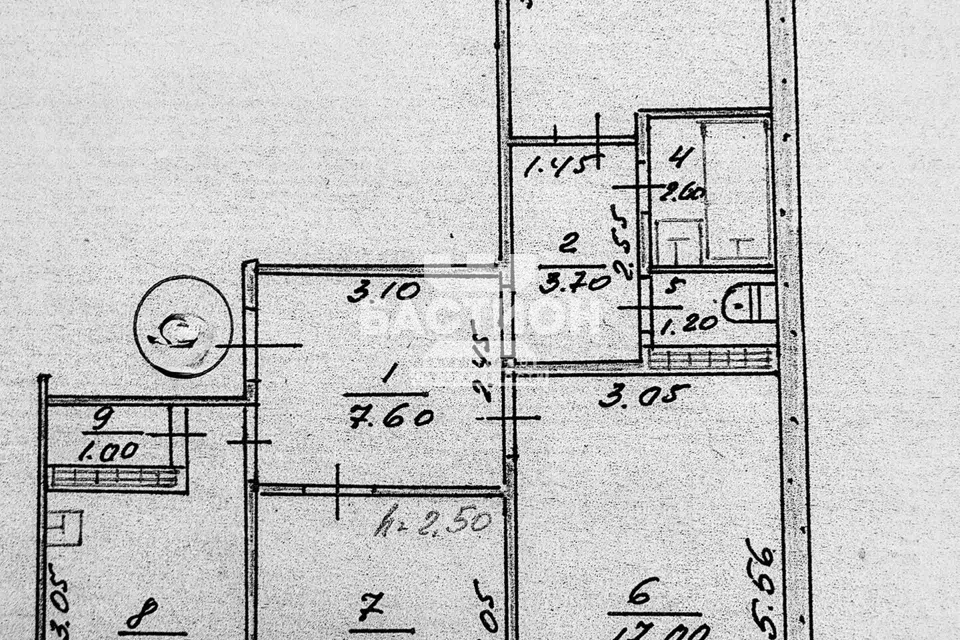 Продаётся 3-комнатная квартира, 65.2 м²