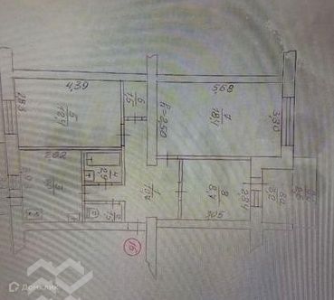 Продаётся 3-комнатная квартира, 68.3 м²
