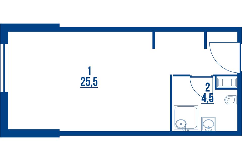 Продаётся студия, 30 м²