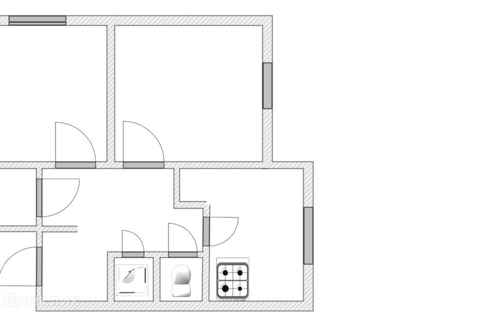 Продаётся 2-комнатная квартира, 54.2 м²