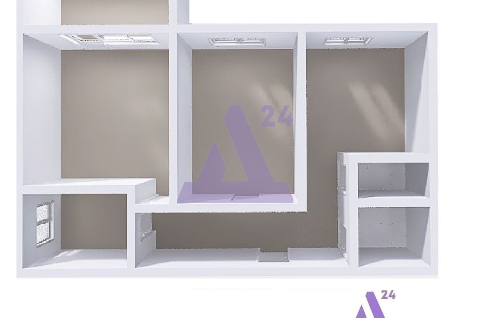 Продаётся 3-комнатная квартира, 62 м²