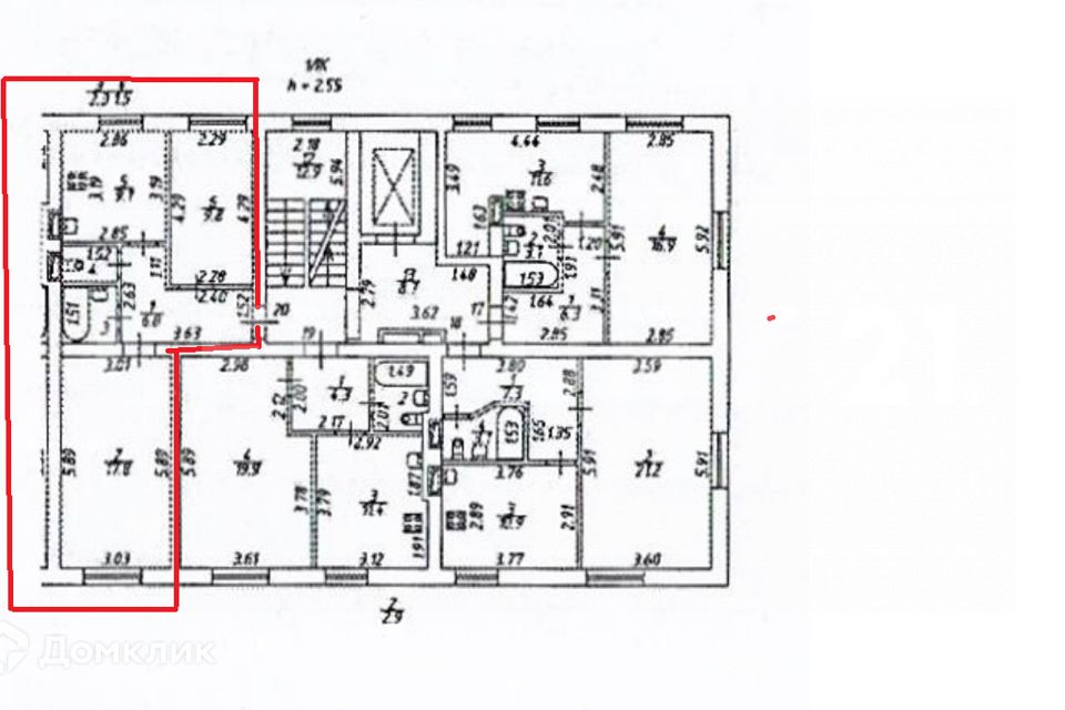 Продаётся 2-комнатная квартира, 47.3 м²