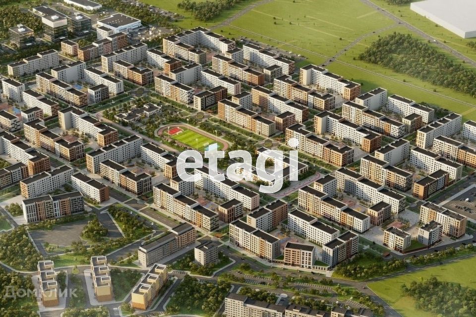 Продаётся 2-комнатная квартира, 54.91 м²