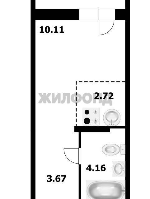 Продаётся студия, 20.9 м²