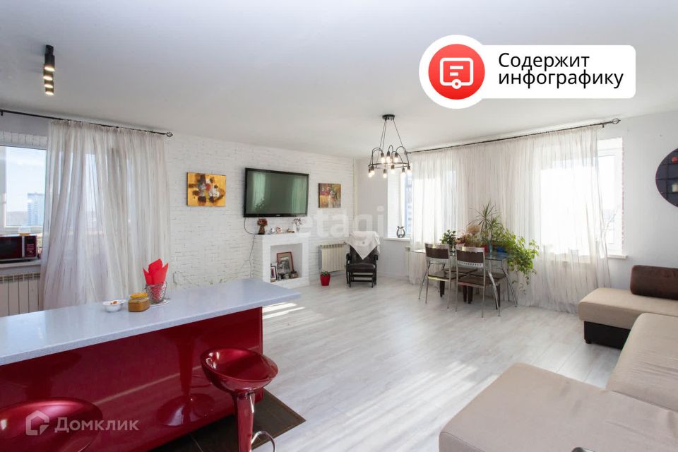 Продаётся 2-комнатная квартира, 92.6 м²