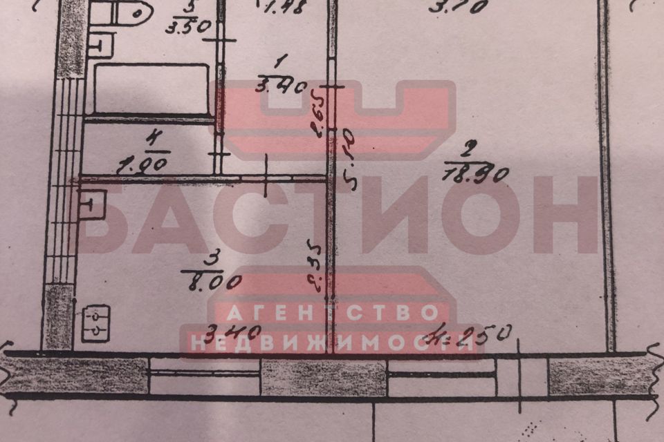 Продаётся 1-комнатная квартира, 35.7 м²