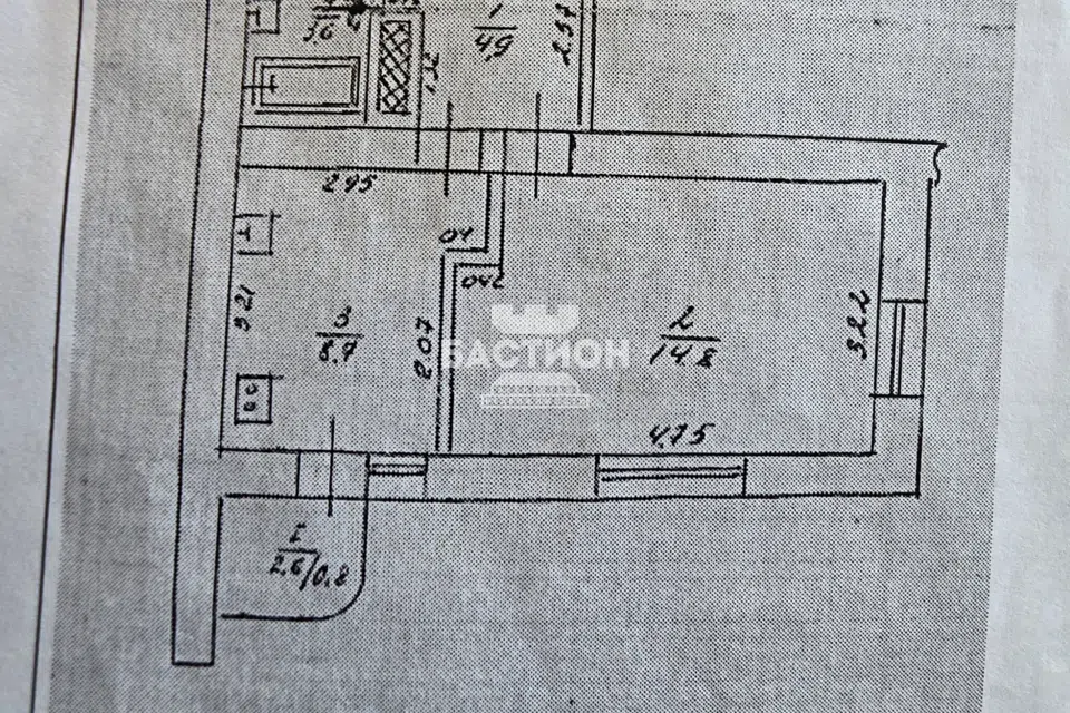 Продаётся 1-комнатная квартира, 32 м²