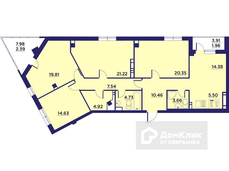 Квартира Воронеж Купить Новостройка 3 Комнатную