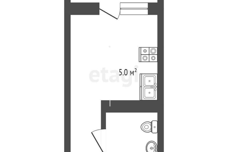 Продаётся студия, 18.4 м²
