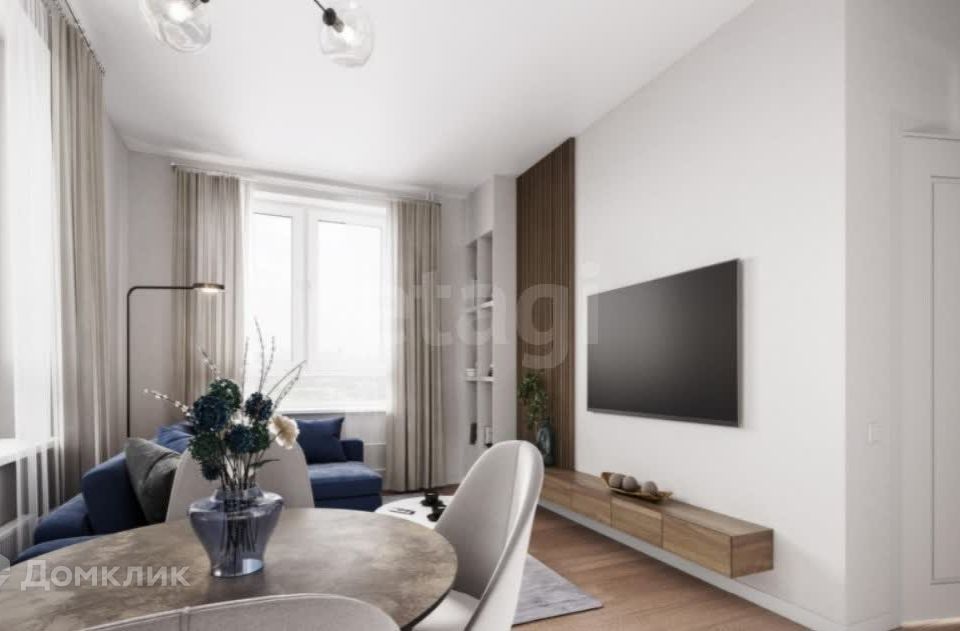 Продаётся 2-комнатная квартира, 58.79 м²