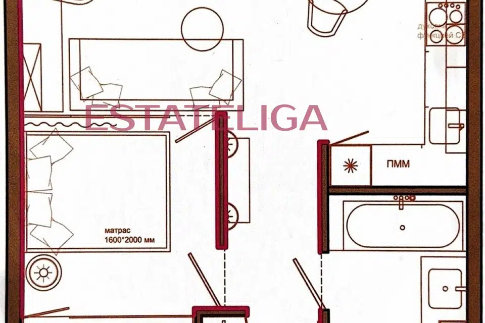 Продаётся 1-комнатная квартира, 40.5 м²